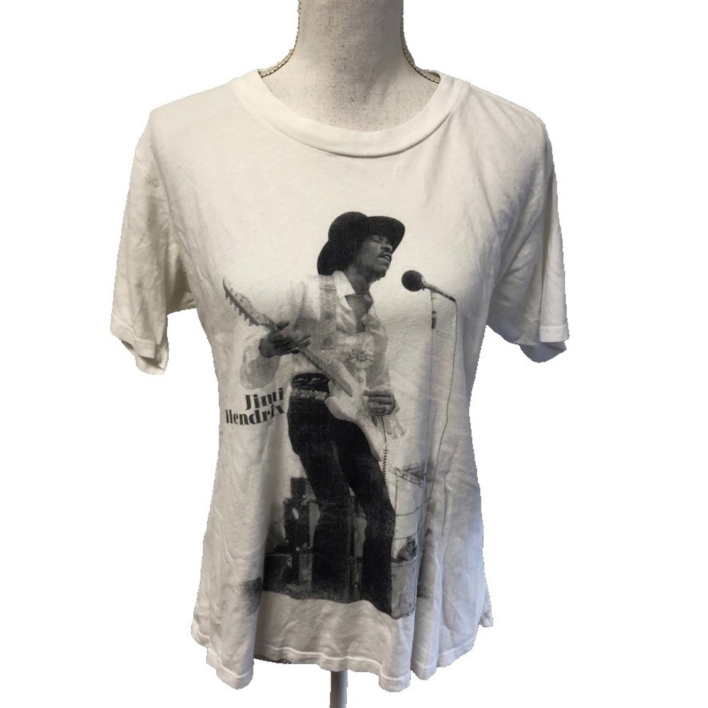 David Lerner Jimi Hendrix Graphic T Shirt Womens Small Crew Neck Short Sleeve